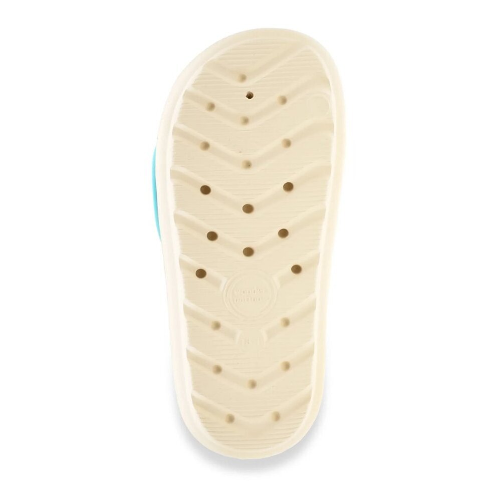 Wonder Nation Little Girl & Big Girl Icon Eva Slide Sandals, Size 13/1, Beige - Picture 5 of 5